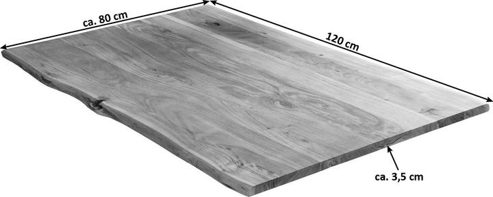 Actual product image SAM MILO Baumkante massiv Akazie (120 x 80 cm)