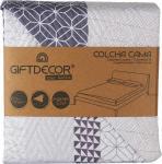 Actual product image Giftdecor Bedspread reversible bed 240x260 hexagons (240 x 260 cm)