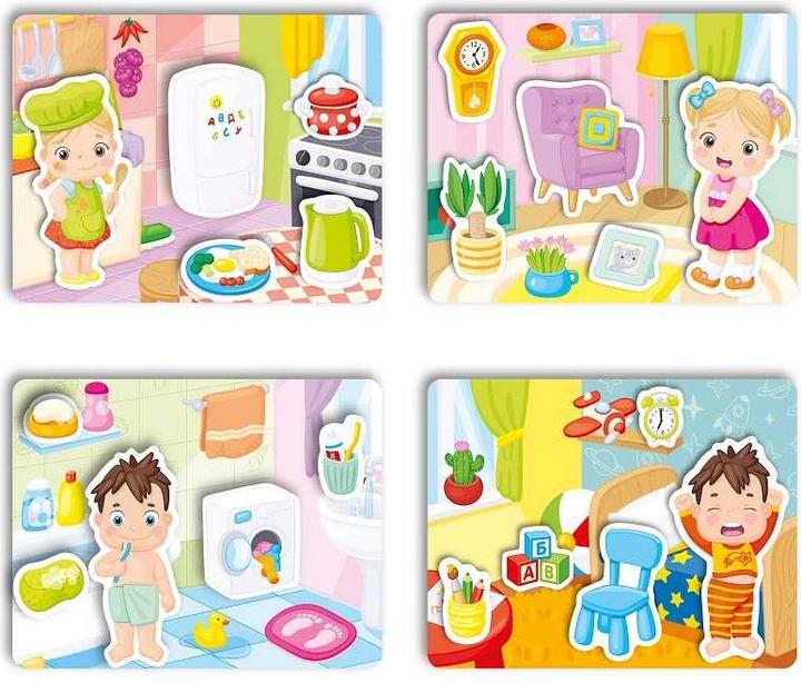 Image du produit Activity Board SET Double Puzzle Fun Counting & Double Puzzle Fun Colours & Double Puzzle - Whose Baby?