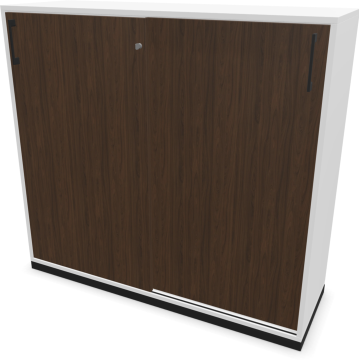 Walnut decor dark with structure, Black, White