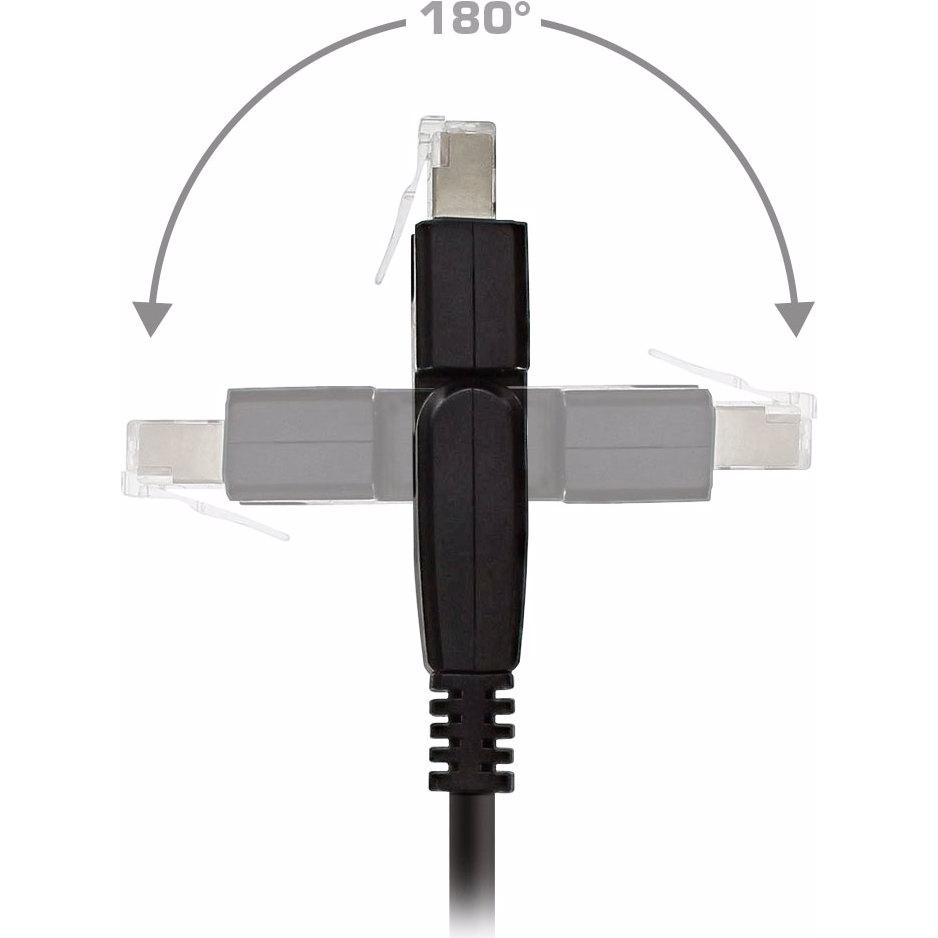 Thumbnail - InLine Patchkabel 180° (S/FTP, CAT6a, 1 m), Netzwerkkabel
