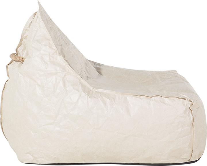 Actual product image Beliani Beanbag beige DROP
