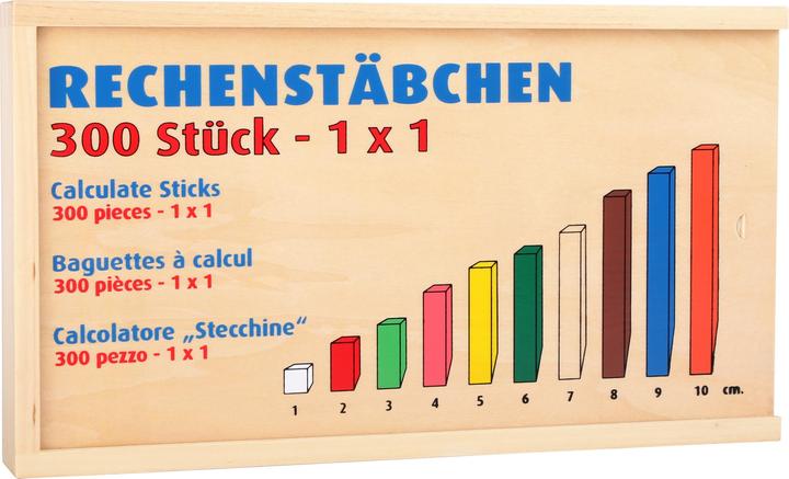 Actual product image small foot Ruler sticks (German, French, Italian, English)