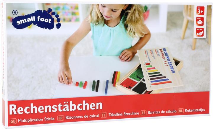 Actual product image small foot Ruler sticks (German, French, Italian, English)