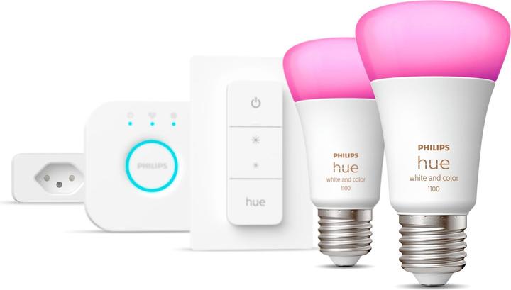 Produktbild Philips Starterset White & Color Ambiance, 2 x E27, 75 W, Bridge (E27, 800 lm, 1 x)