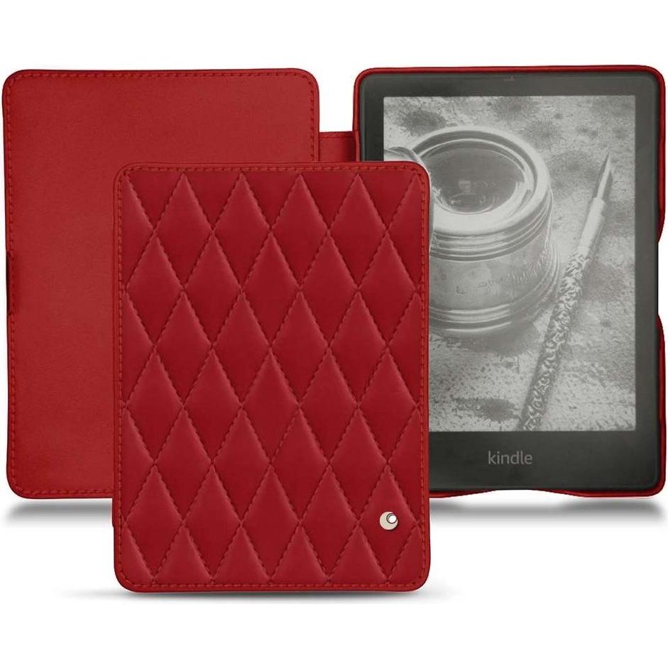 Noreve Lederschutzhülle horizontal (Kindle Papewhite (2021)), Tablet Hülle, Rot
