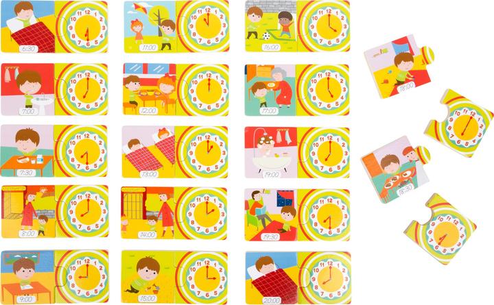 Produktbild small foot Lernpuzzle Uhrzeit (Deutsch)