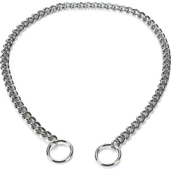Beeztees COLLARE A CATENA CROMATO BZ 3,0X70 (Cane, Sport cane), Collare + Guinzaglio