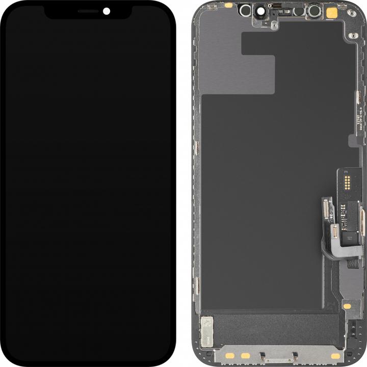 MP Display Unit f?r iPhone 12 / 12 Pro, Soft OLED FHD IC Movable Version, Aftermarket, Black (Display, iPhone 12 Pro, iPhone 12)