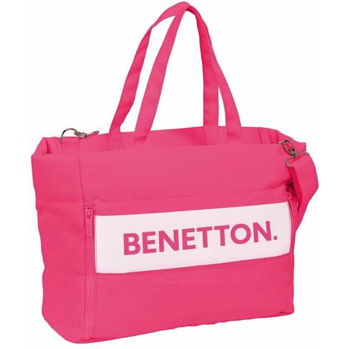 Safta BENETTON 14,1 LAPTOP-TASCHE MIT FACH (14.10"), Borsa per Notebook, Pink, Rosa