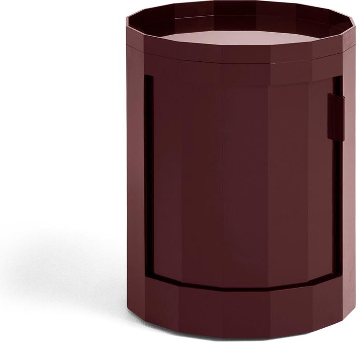 Actual product image HAY - Facet Cabinet Low 49cm - Burgundy (80 cm)
