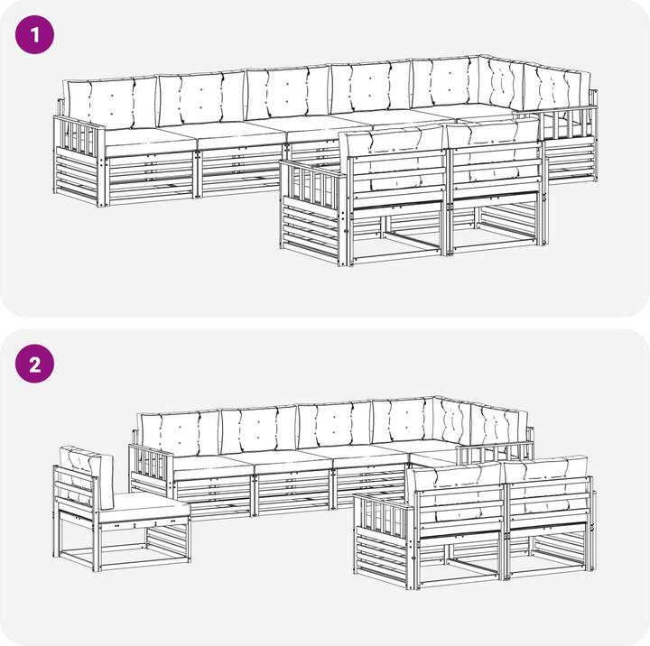 Produktbild vidaXL Outdoor-Sofagarnitur