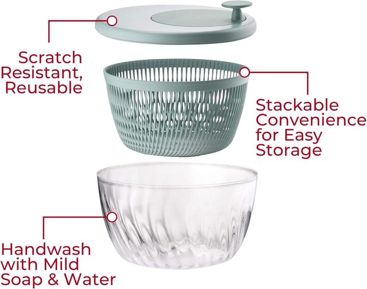 Produktbild Guzzini SPIN&STORE Salatschleuder mit Deckel