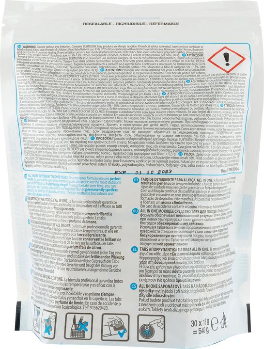 Immagine prodotto Care + Protect Reinigungstabs all in one (Pillole, 30 Cicli di lavaggio)