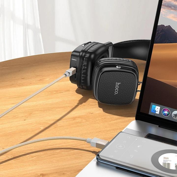 Actual product image Hoco Cable Cable AUX Jack 3,5 mm (male) to USB C (male) 1 m UPA32B black (1 m)