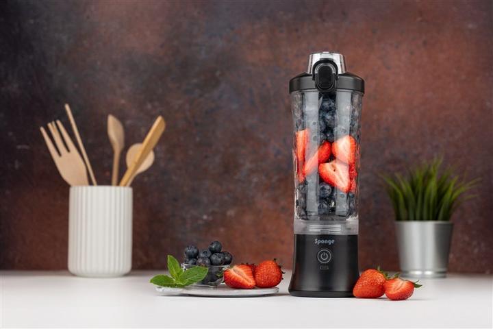 Image du produit Sponge Shaker 600ml USB-C charging blanc