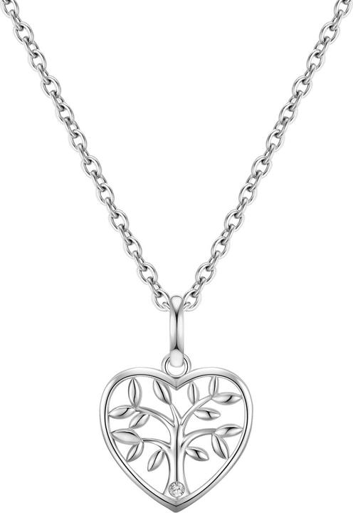 Produktbild Glanzstücke München Damen Lebensbaum Sterling Silber Lab Grown Diamond Silber 40,0 cm Basiskette + 5,0 cm Verlängerung - (Sterling Silber, 40 - 45 cm)