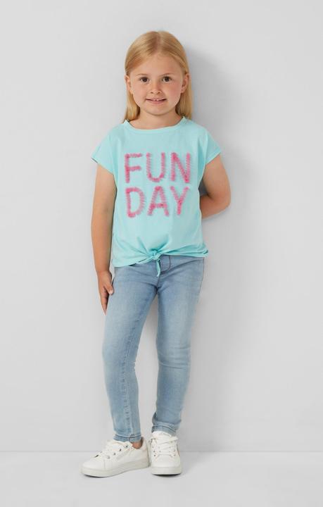Produktbild S.Oliver T-Shirt T-Shirt mit Applikation und Knotendetail (116, 122)