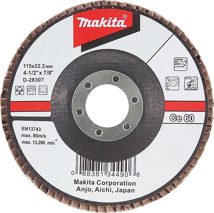 Produktbild Makita Fächerschleifscheibe Ø 180mm Korn 120 (120)