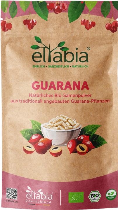 Actual product image Eltabia Organic Guarana Capsules 200 (Capsules)