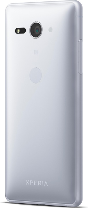 Actual product image Sony Xperia XZ2 Compact EU (64 GB, White Silver, 5", Hybrid Dual SIM, 19 Mpx, 4G)