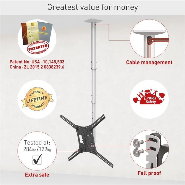 Image du produit Barkan 4500L (Plafond, 43 kg, 13" - 75")