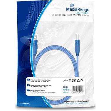 MediaRange MRCS109, USB /B, M/M, Drucker Zubehör