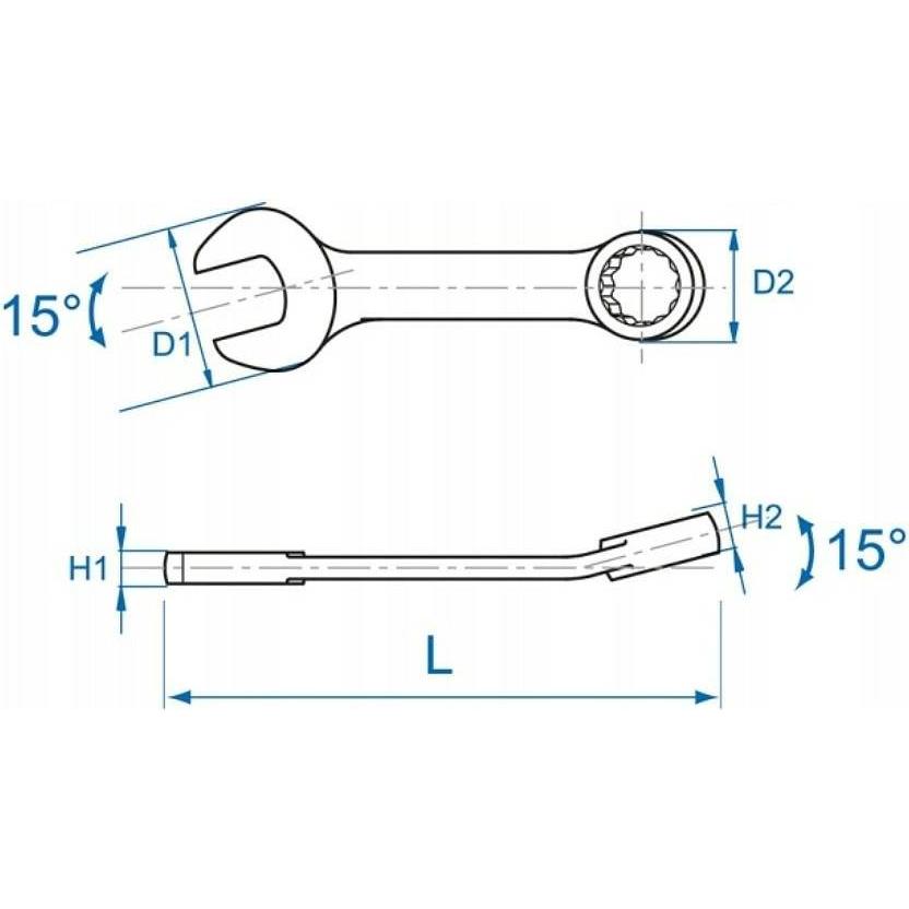 King, Schraubenschlüssel, TONY 1282MR Kurzringschlüssel-Set mit Nylonbeutel, 8 mm - 19 mm, 12-teilig (19 mm, 8 mm, 10  m...