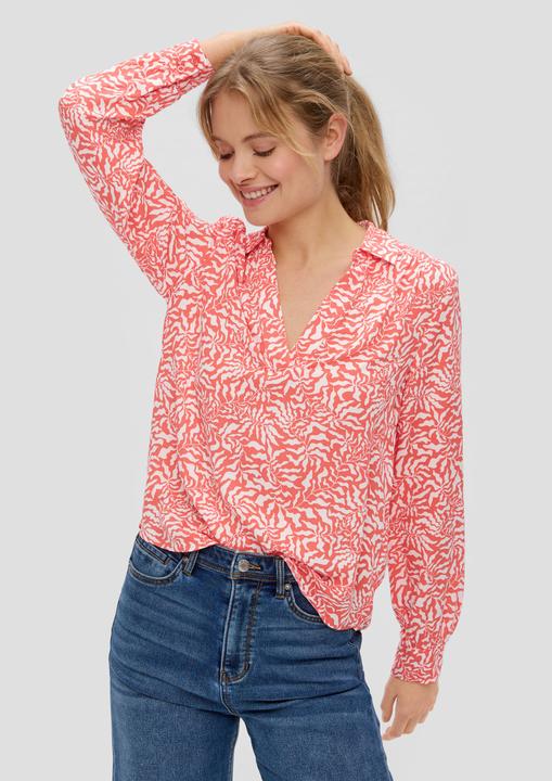 Produktbild s.Oliver Bluse Viskosebluse mit V-Ausschnitt (34)