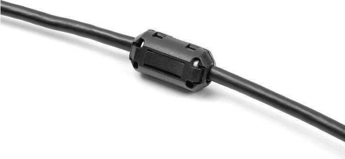 Delock Nucleo di ferrite / anello di ferrite per cavo rotondo 5 mm 2 pezzi sc