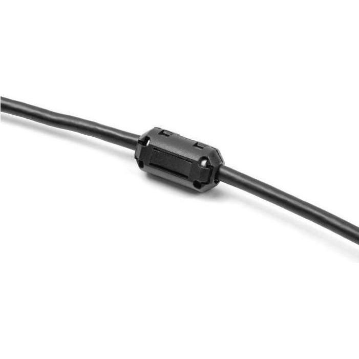 Delock Ferritkern / Ferritring für Rundkabel 7 mm 2 Stück sc, Elektronikkabel + Stecker, Schwarz