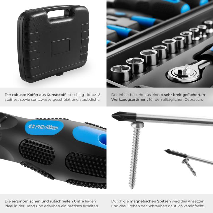 Immagine prodotto tectake Cassetta degli attrezzi (57 pezzi)