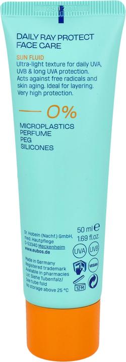 Actual product image Eubos SUN Dail Ray Prot Fluid SPF50 50ml (Sun cream face, SPF 50+, 50 ml)