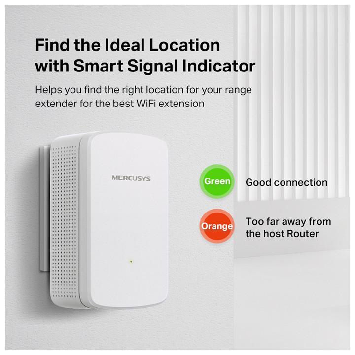 Produktbild Mercusys ME10 network extender Network repeater White 10 (300 Mbit/s)