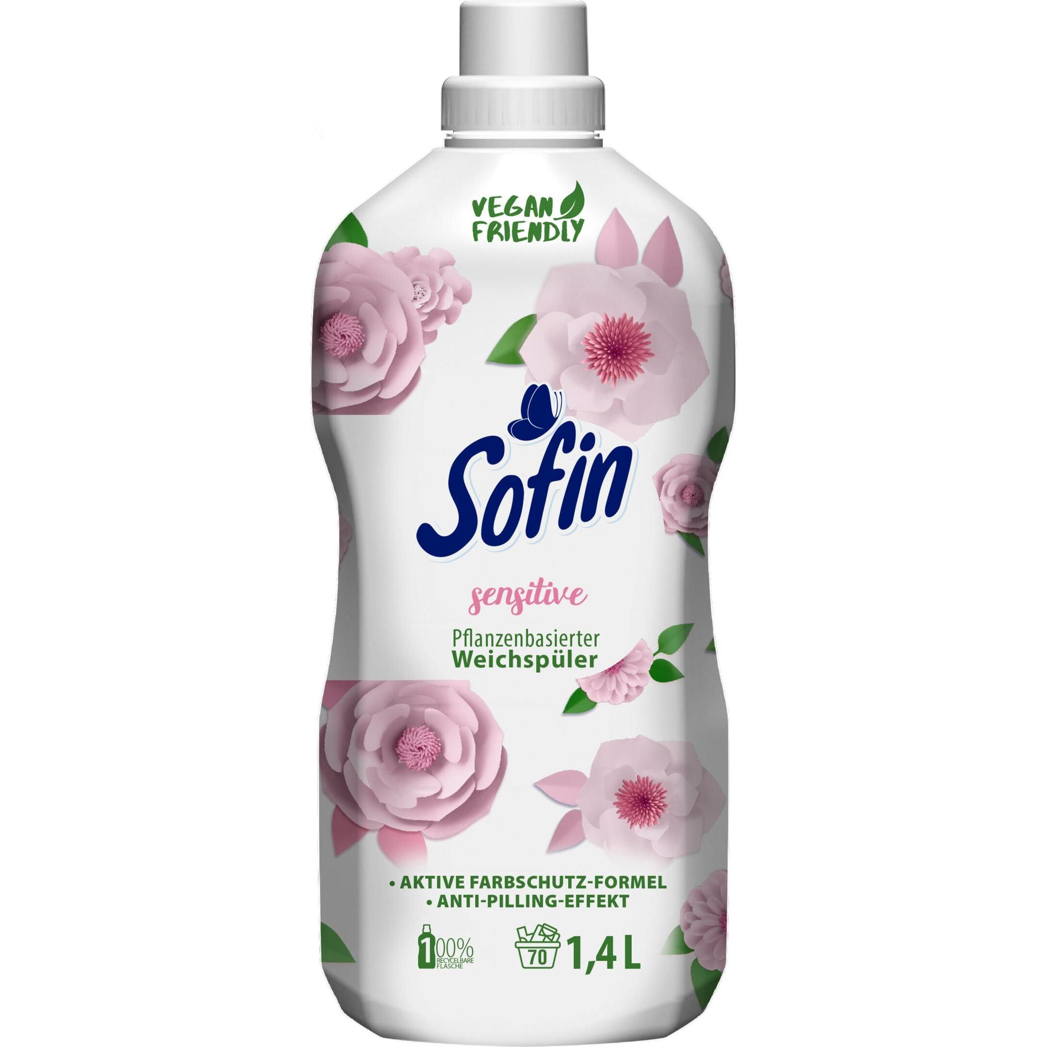 Sofin veganer Weichspüler sensitive, Waschmittel + Textilpflege