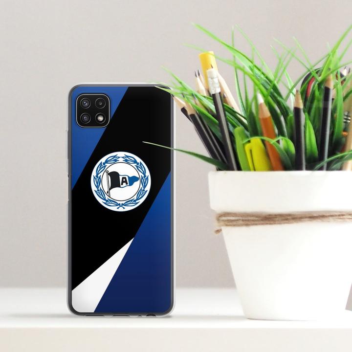 Produktbild DeinDesign Silikon Hülle für Samsung Galaxy A22 5G Handyhülle Case Smartphone Schutzhülle Arminia Bielefeld (Samsung Galaxy A22 5G)