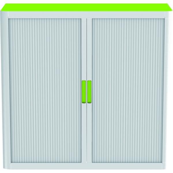Easy, Aktenschrank, Rollladenschrank easyoffice BxTxH 86x37,5x104cm grau/grün