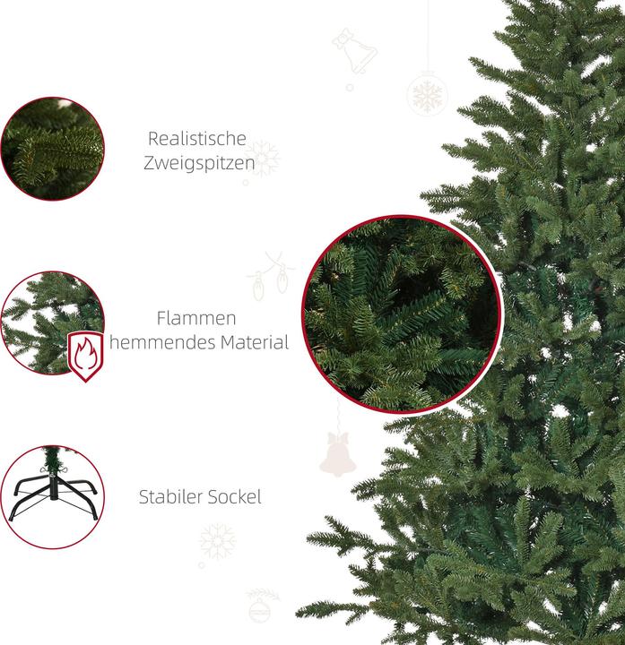 Actual product image Homcom Artificial Christmas tree (180 cm)