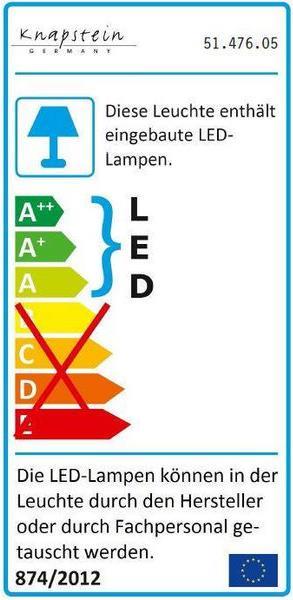Energie-Label Gebr. Knapstein GKS KNAPSTEIN Pendelleuchte Nickel Matt (3250 lm)