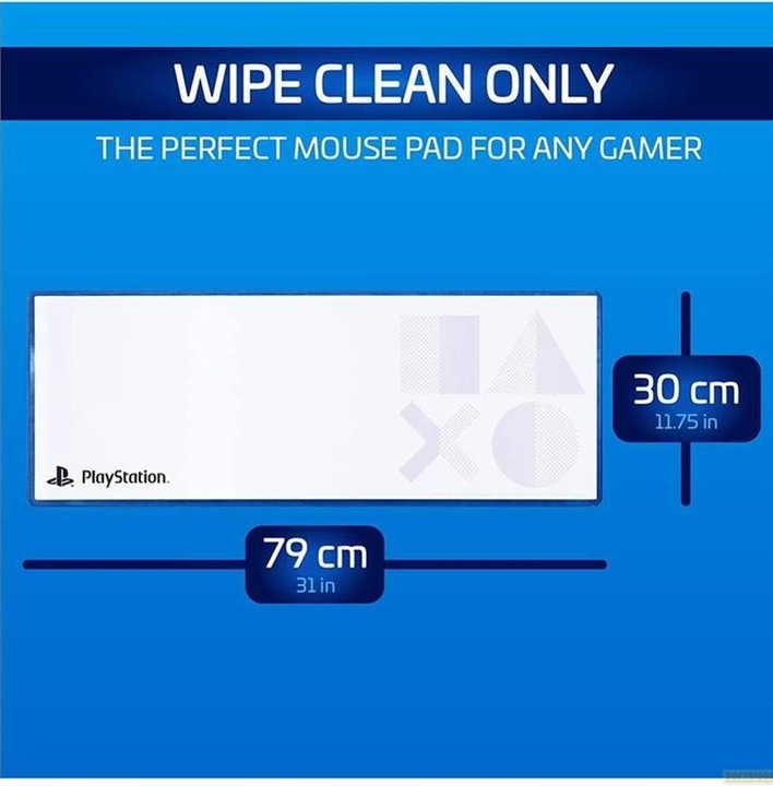 Energie-Label Paladone Products Tappetino Mouse Playstation Blue Desk Mat (XL)