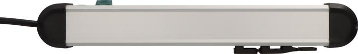 Produktbild Brennenstuhl 1391030600 Steckdosenleiste mit Schalter Silber-Schwarz Schutzkontakt 1 St. (6 x, CEE 7/3, 3 m)