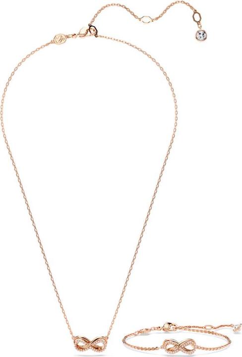 Produktbild Swarovski Hyperbola Set Unendlichkeit Weiss Roségold (Swarovski Metall)