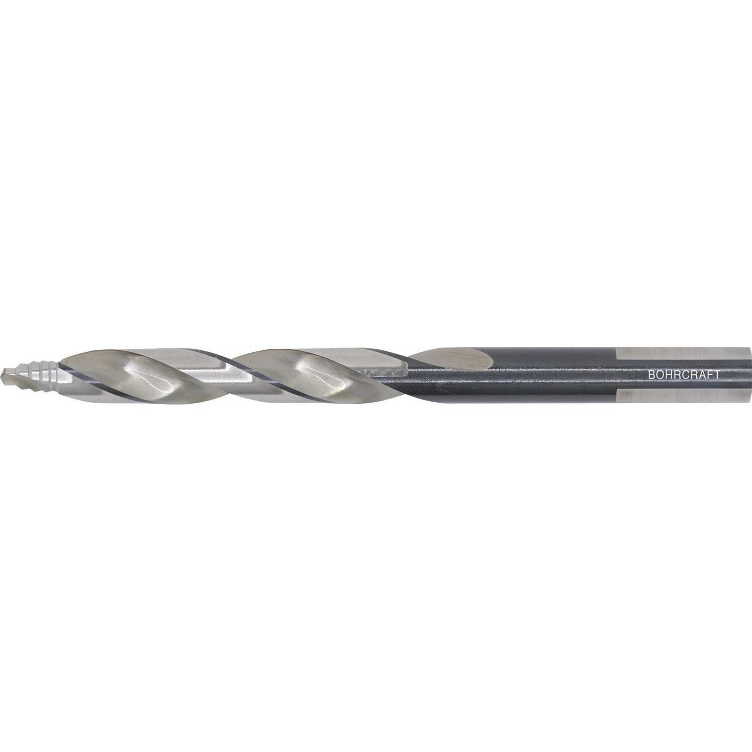 Bohrcraft, Bohrereinsatz, Spiralbohrer Turbo Step HSS-G 3-Flächenschaft ø 5,2 x 86 mm, 10 Stück (5,2 Millimeter)