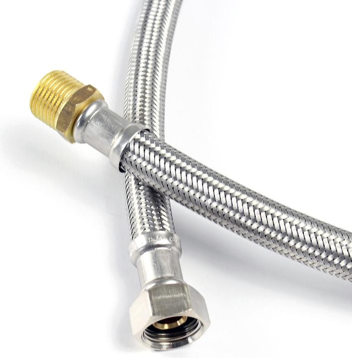 Actual product image XPOtool 500mm Flexible Hose DN13 3/4" UN (24.12mm) & 1/2" M (20.95mm) Stainless Steel EPDM Arm