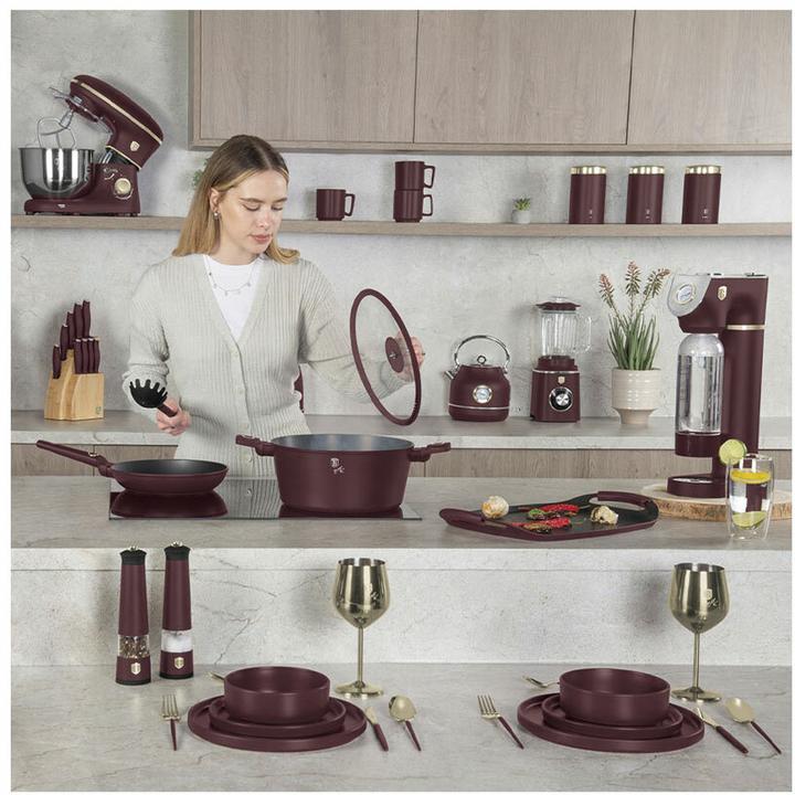 Actual product image BerlingerHaus Design blender incl. sports bottle 570ml, 300 W, bordeaux (300 W)