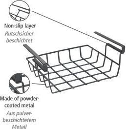 Produktbild Wenko Regaleinhängekorb Klea Schwarz