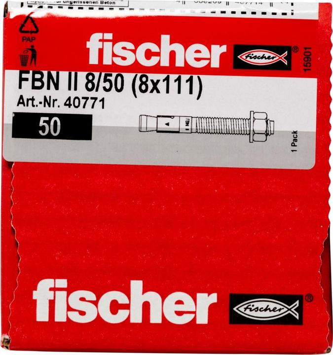 Produktbild Fischer hulrumsdybel sort pan - Powerknot rosett M5x65 m/panhoved 25stk 18-30mm TX25 (50 Stk.)