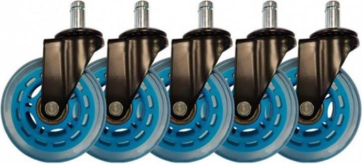 Immagine prodotto LC-Power Gaming Chair Castors Set di 5 ruote blu chiaro