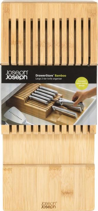 Actual product image Joseph Joseph DrawerStore Messerkasten Bambus mit zwei Ebenen gross