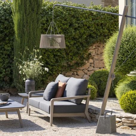 Actual product image Les Jardins Solar-Stehleuchte Skaal 220 cm Ref. TINKA69+TECK127 (500 lm)
